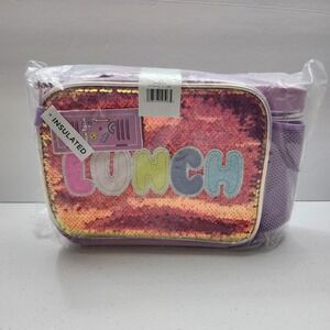Btsnd New Locker Club Insulated Lunch Box Purple/ Multicolor Girls